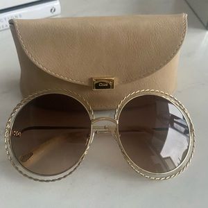 Chloe oversized round sunglasses